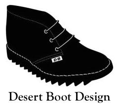Desert Boot Design Logo